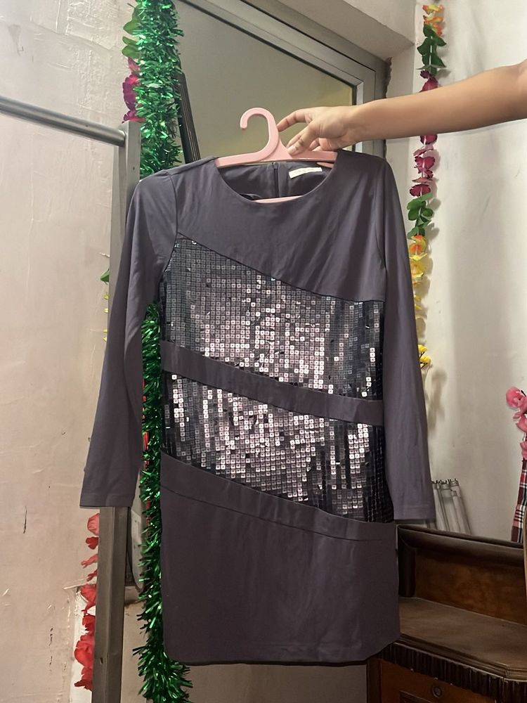 Sparkly Sequin Panel Dress