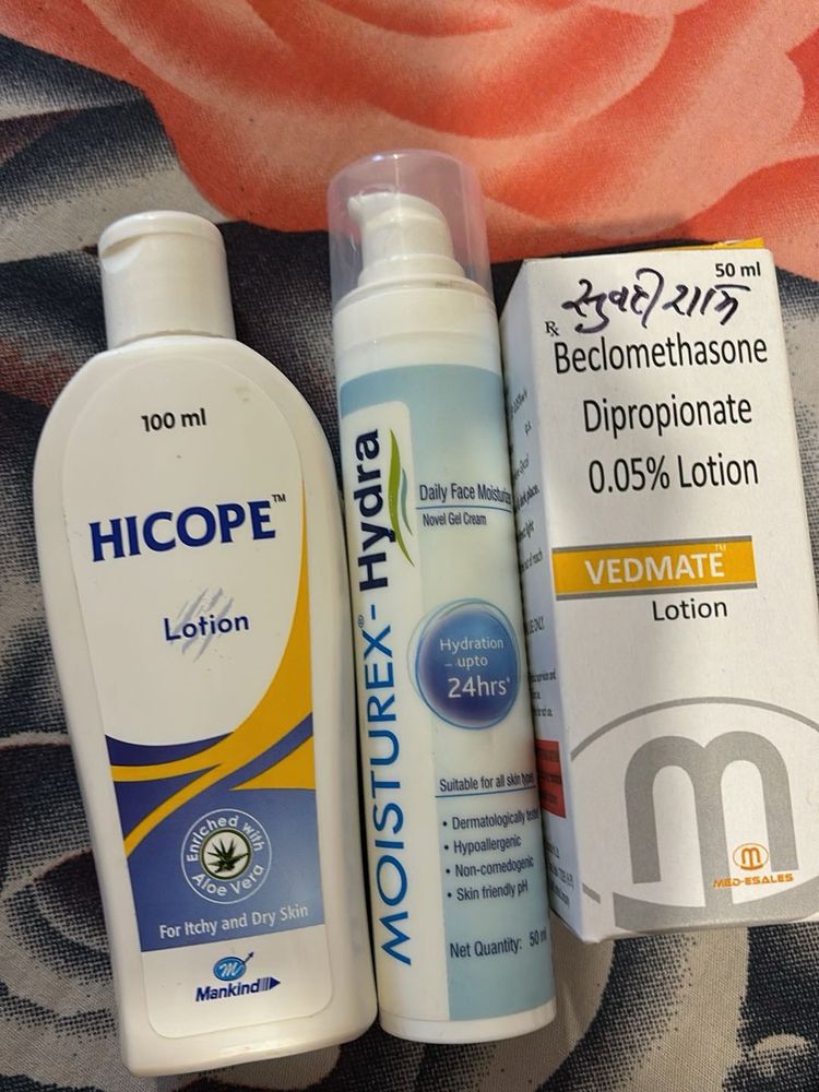 Hicope, Moisturex-Hydra &amp; Vedmate Lotions