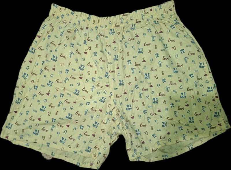 Cute Love Print Boxers