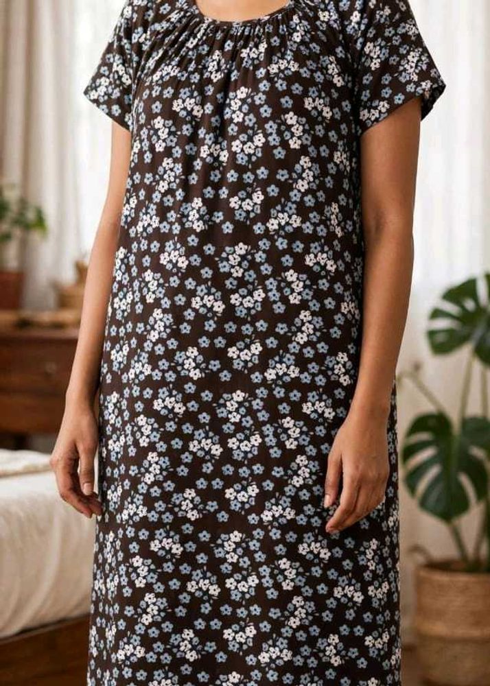 Cozy Floral Nightgown