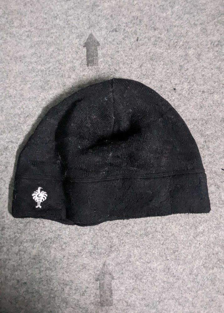 Black Beanie Hat with Logo
