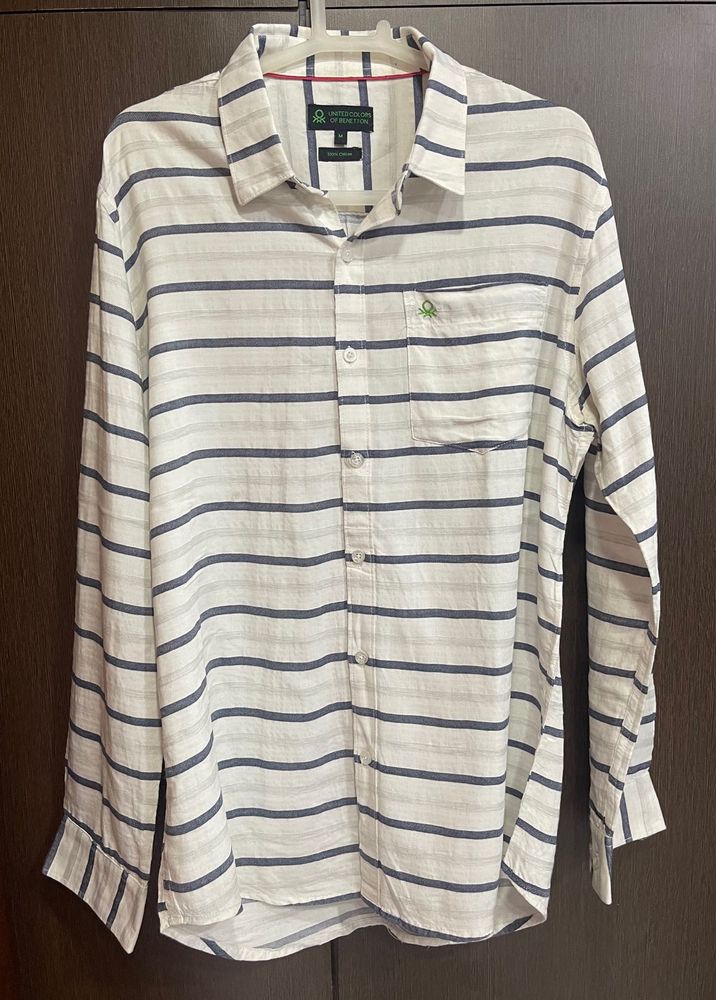 UCB Men’s Striped Long Sleeve Casual Shirt