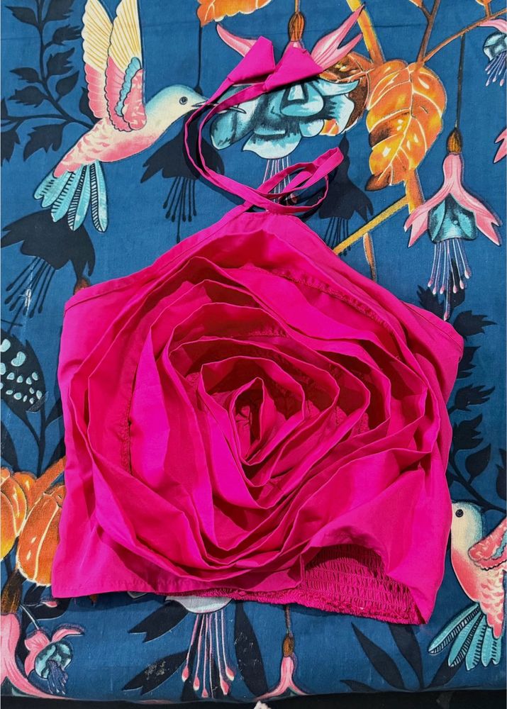 Stunning Rose Halter Top