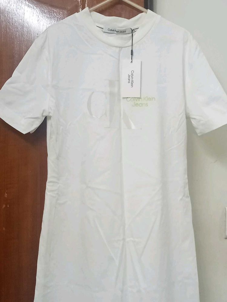 Calvin Klein Jeans White Tee For Women