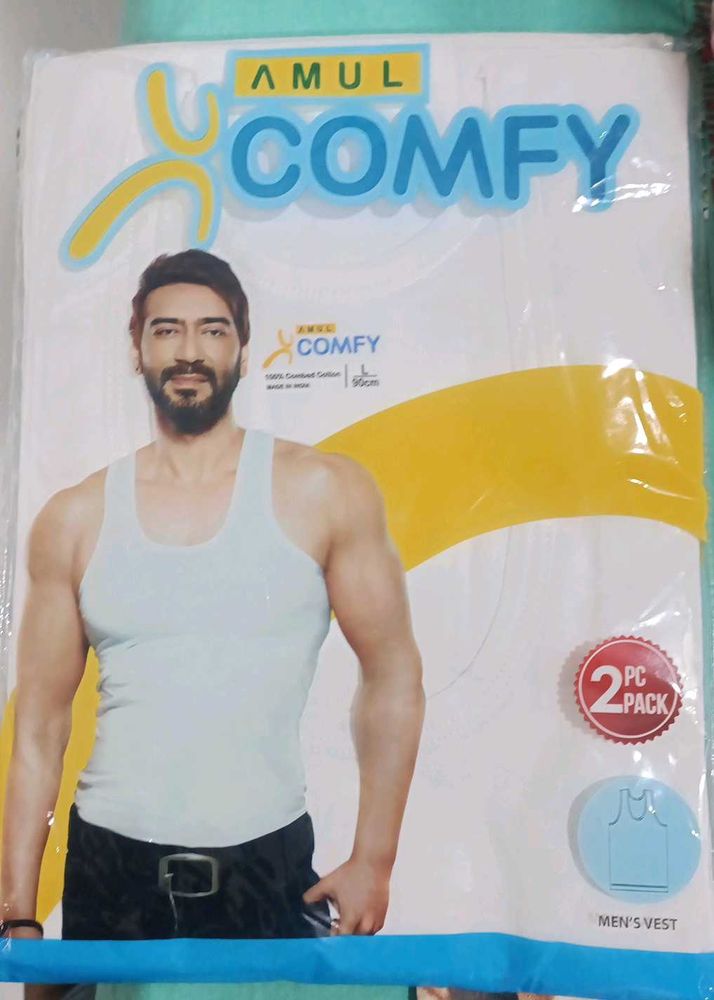 Amul Comfy Men's Vest 2 Pc Pack