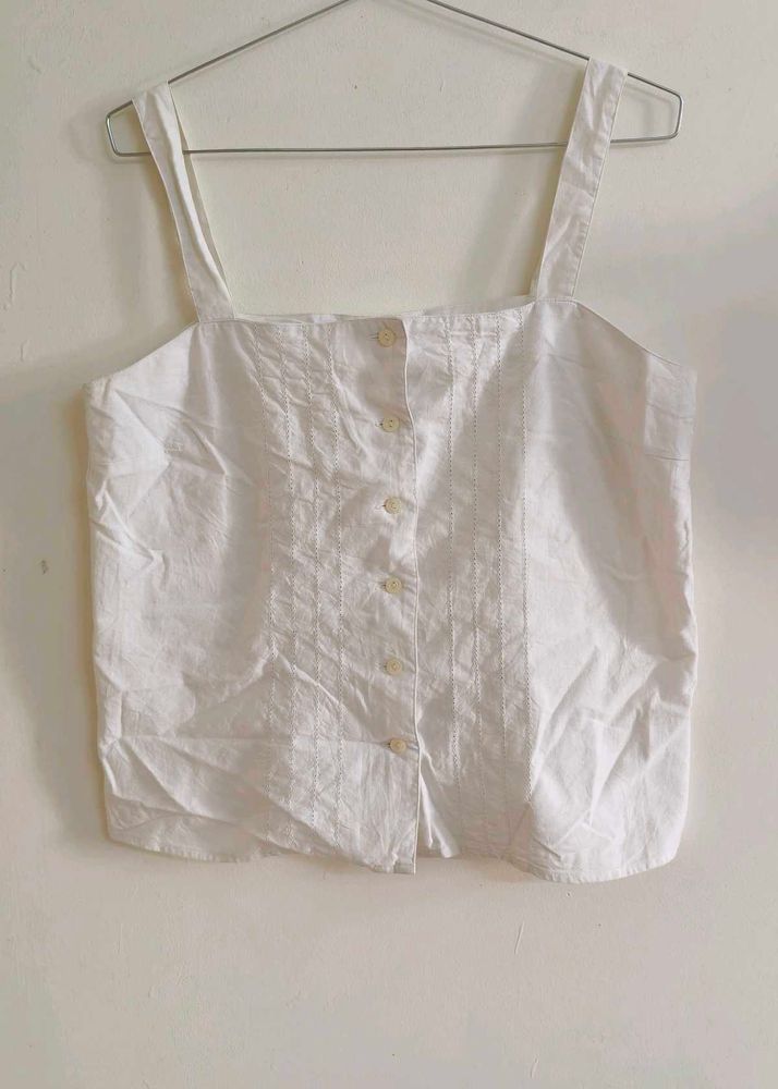 white corset top