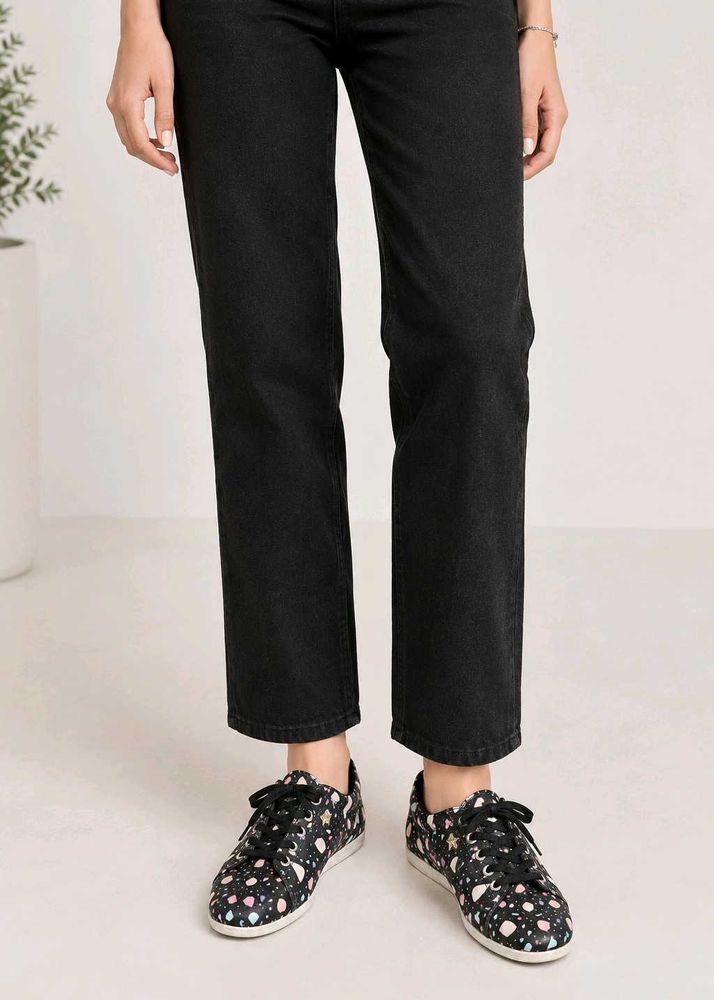 Unique Terrazzo Print Casual Sneakers