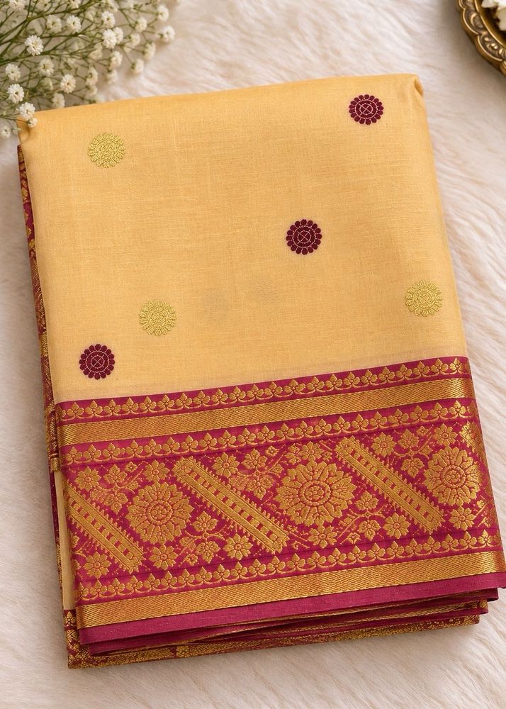 Traditional Bengali Taant Cotton Saree