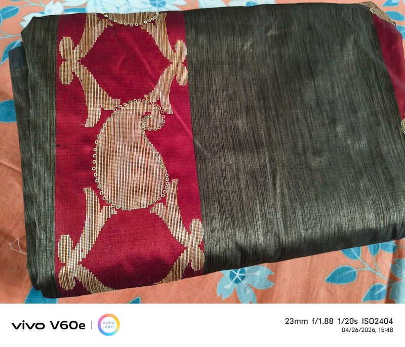Elegant Embroidered Saree