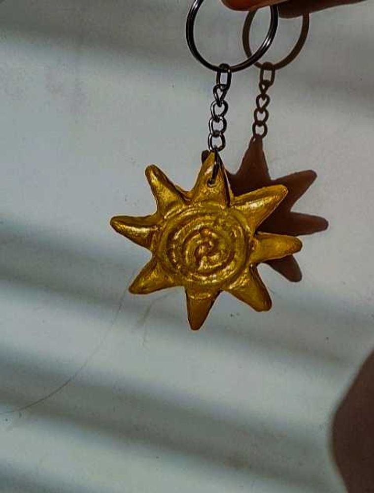 Golden Sun Keychain