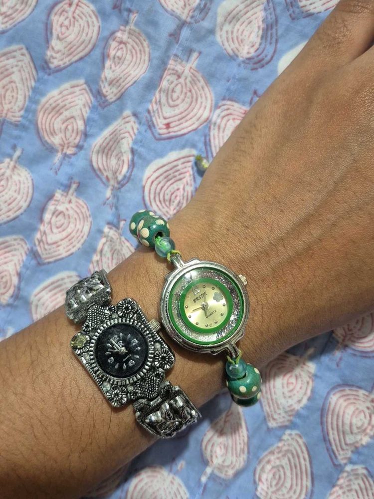 vintage and funky watch combo