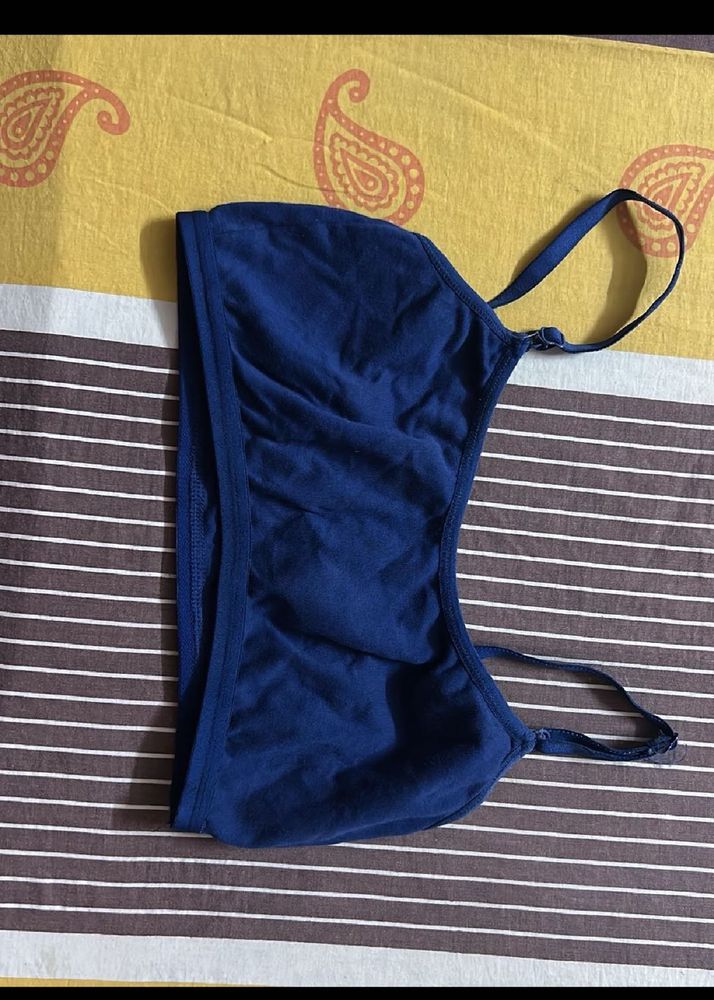Comfortable Navy Blue Bra