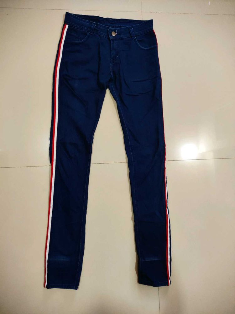 Navy Blue &amp; black Skinny Jeans