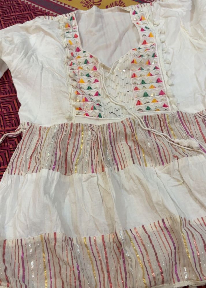 Embroidered Cotton Kurta