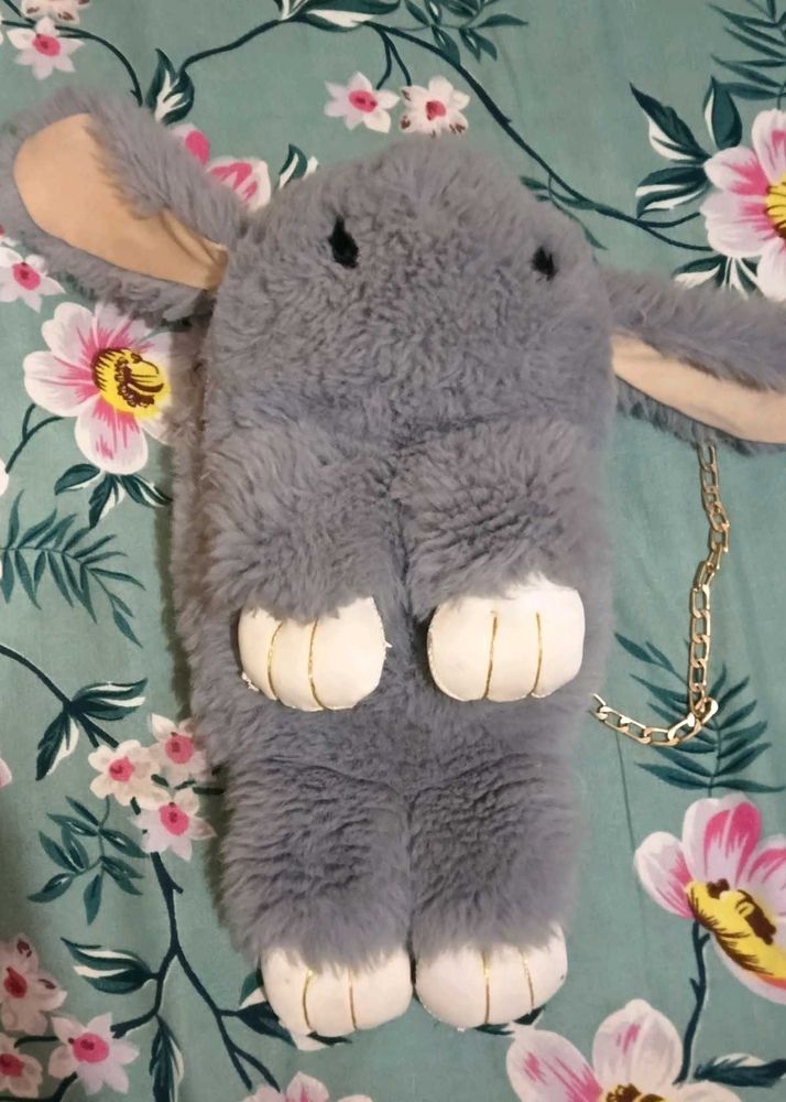 Cute Bunny Faux Fur Crossbody Bag