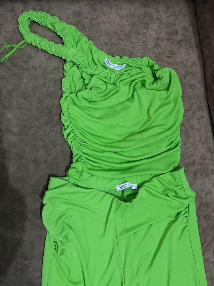 Zara Green Two Piece Outfit