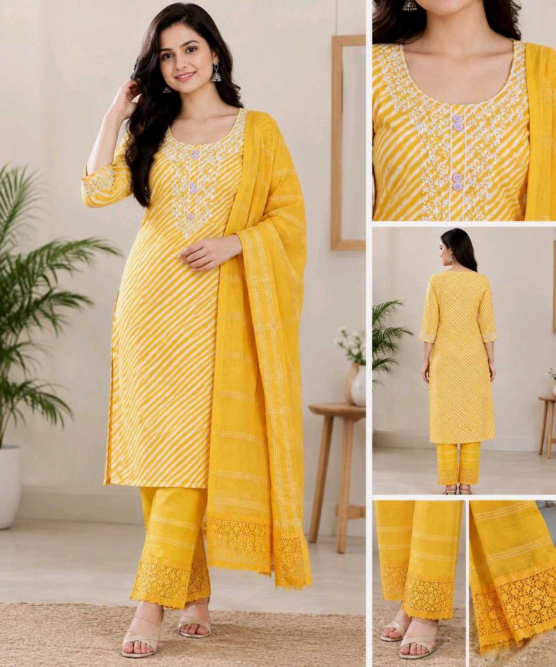 new silk saree with Kurta Set
