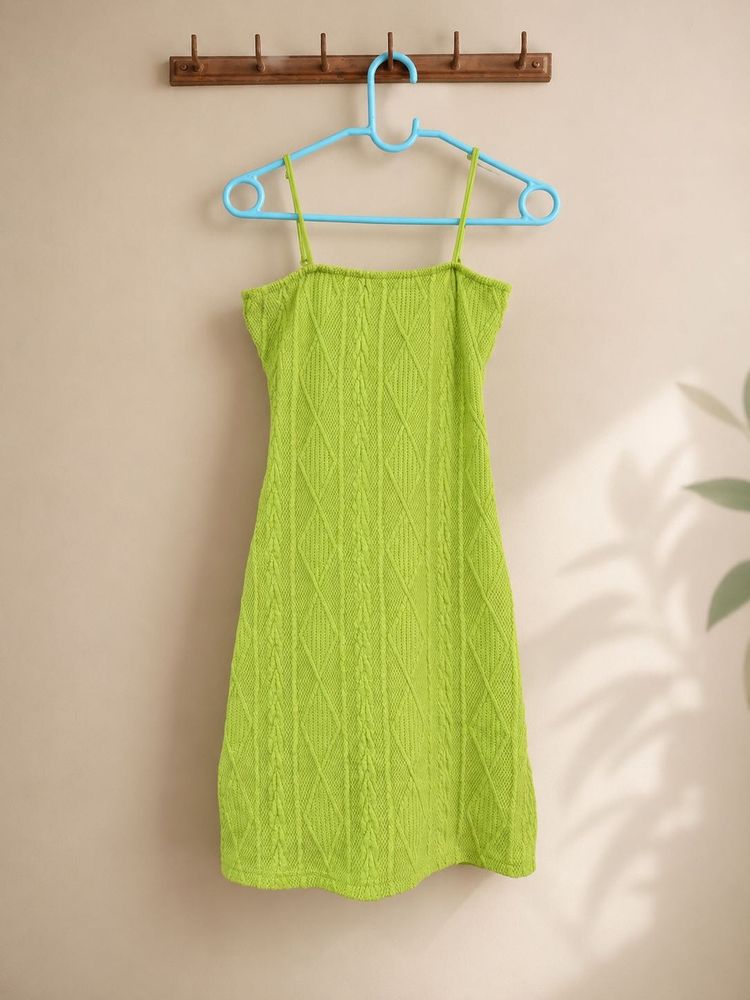 SALE❗️💚 Matcha Muse Textured Knit Mini Dress