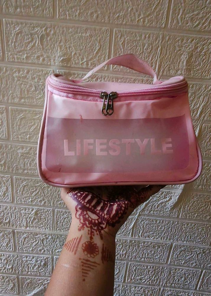 Cute Pink Lifestyle Pouch Bag