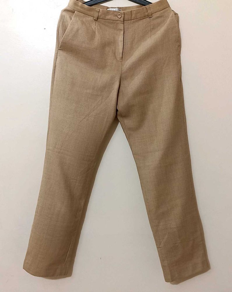 Tan Straight Leg Pants