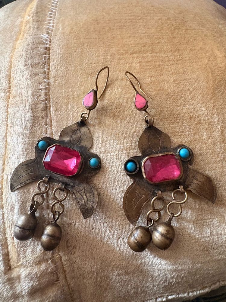 Vintage silver Afgan Earrings