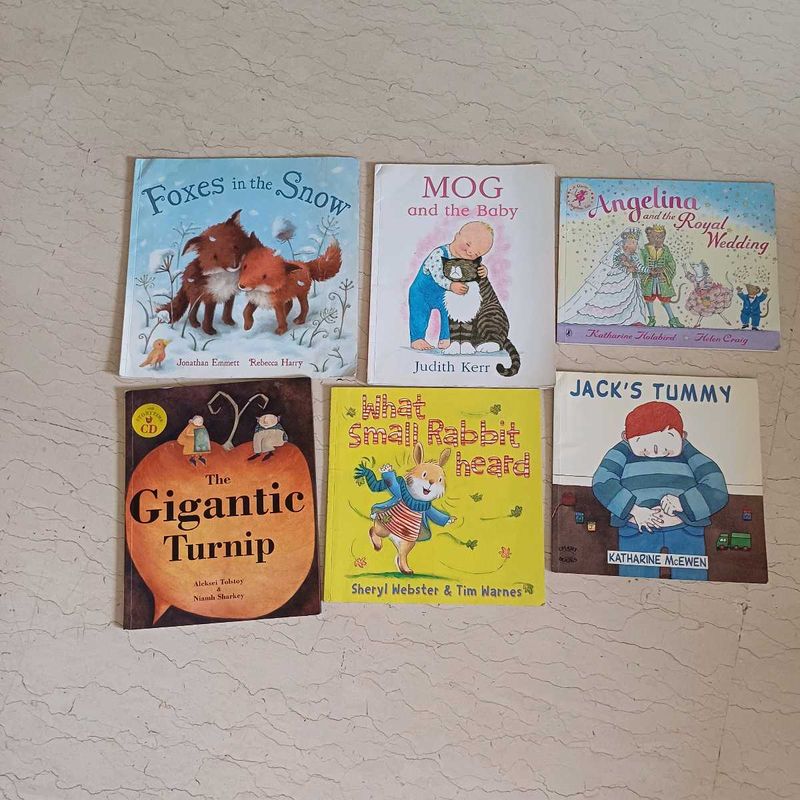 set of 6 imported books for kids