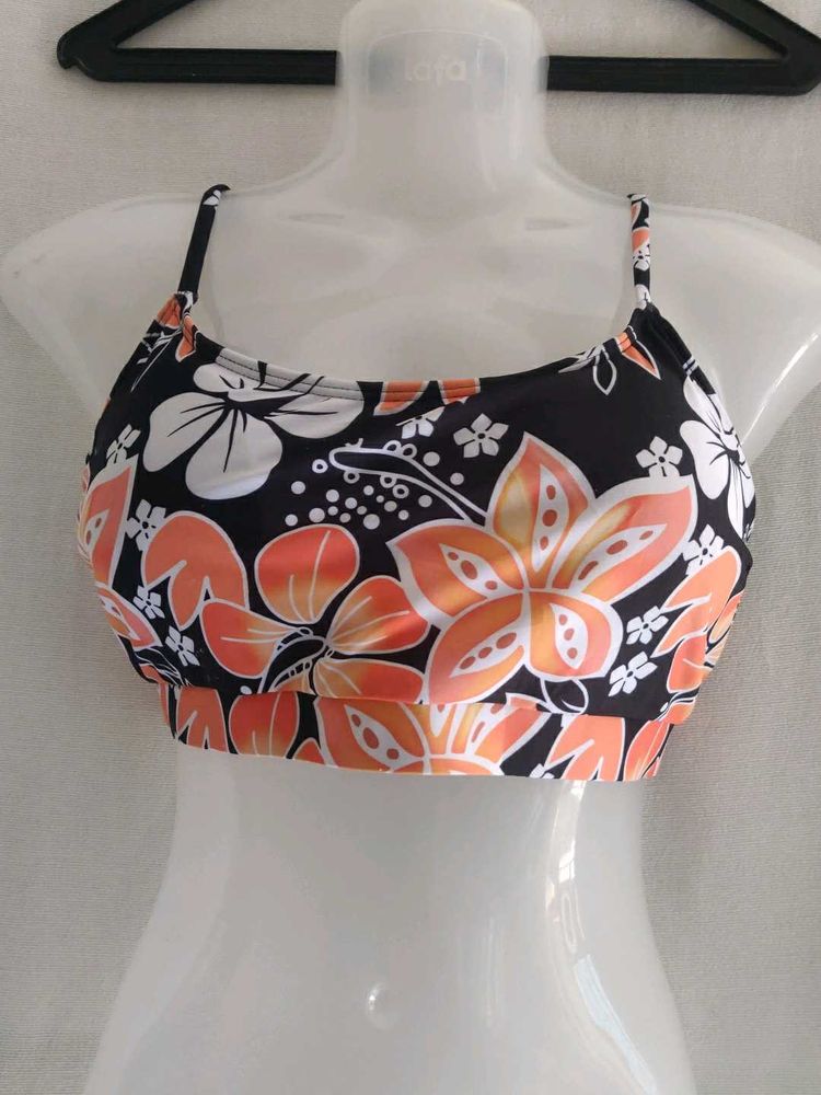 SHEIN Vibrant Floral Bikini top
