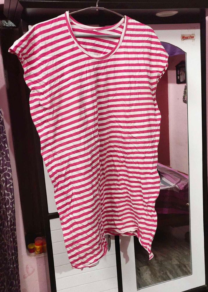 Striped Casual Kaftan Top