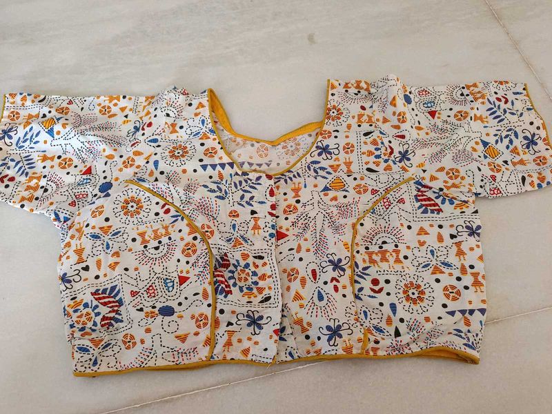 Cotton readymade blouse Pack Of 2
