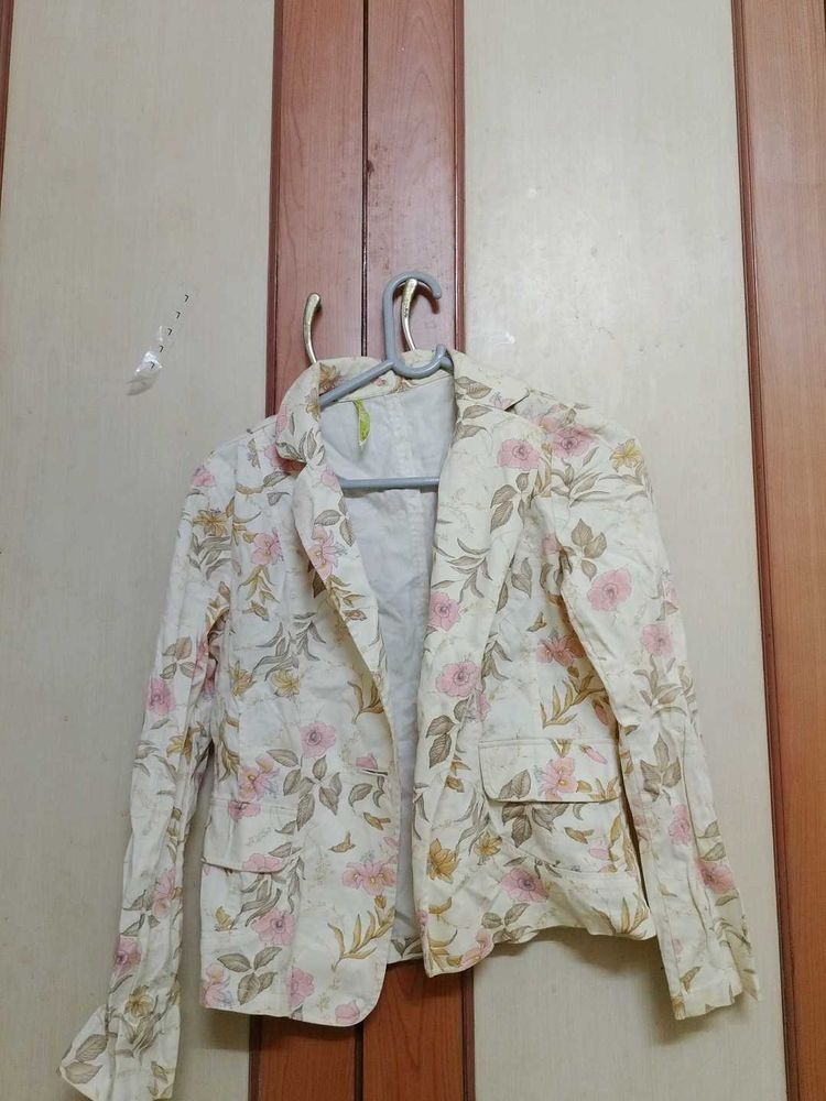 Floral Print Blazer
