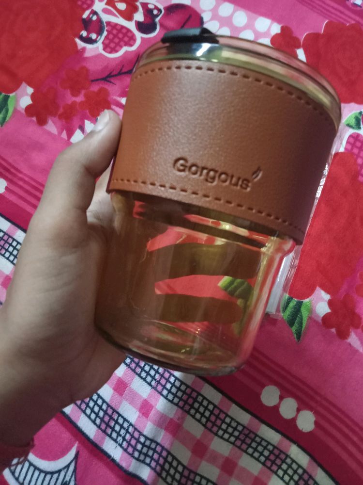 Glass Mug With Straw