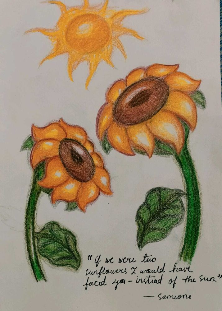 Original Sunflower Art