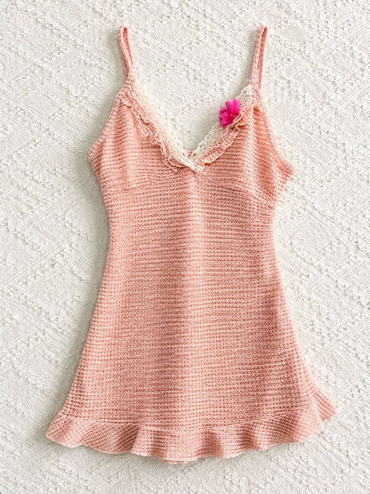 Crochet Babydoll Nightgown