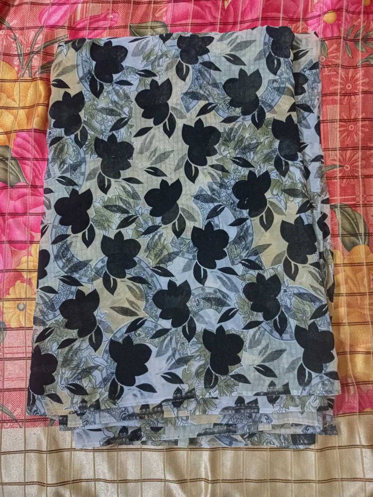 Velvet Black Saree