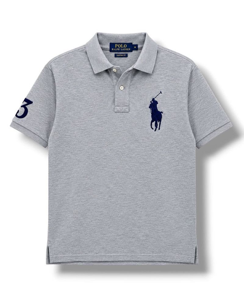 Ralph Lauren Polo Embroidered Big Pony Grey TShirt
