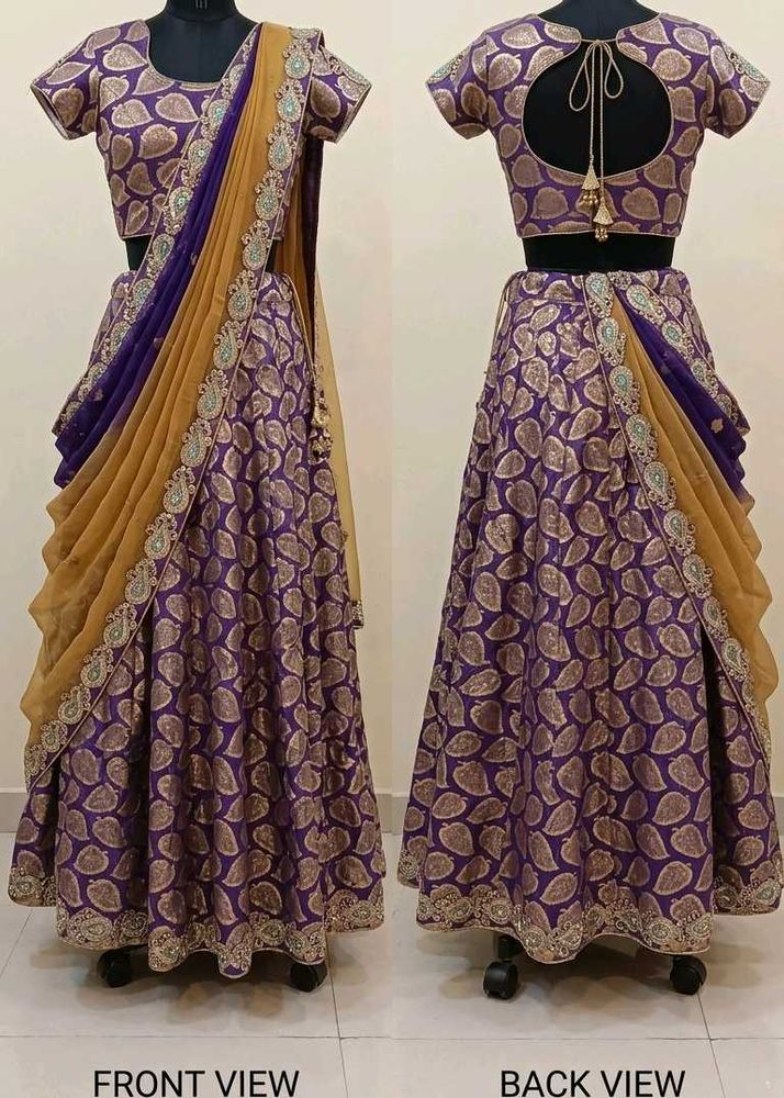 Designer Banarasi Lehenga Choli Set