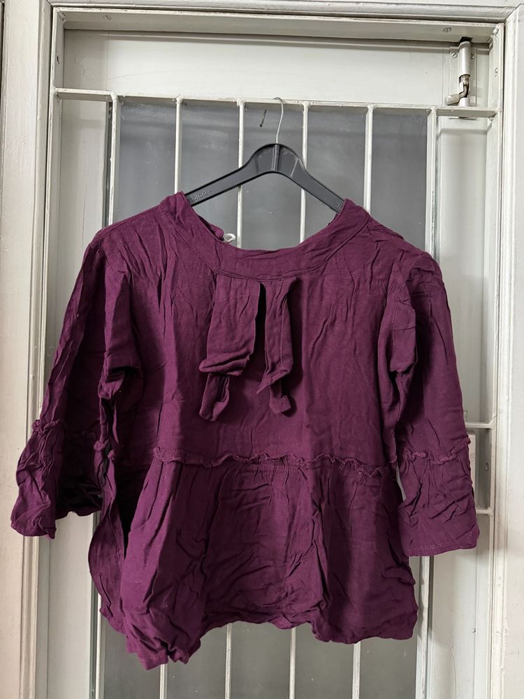 Purple Ethnic Kurta