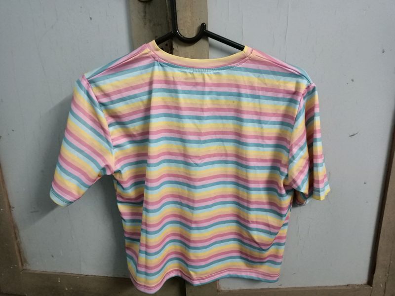 Striped Cropped Tshirt
