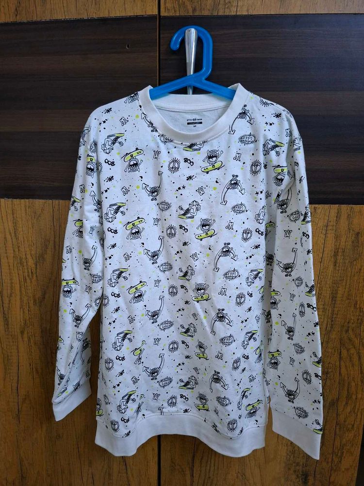 Fun Cartoon Print Sweatshirt