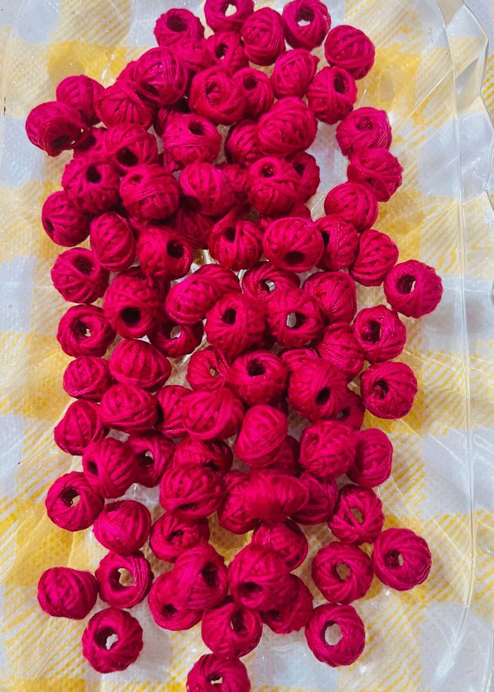 Pink cotton Balls for Crafts &amp; jewellery m