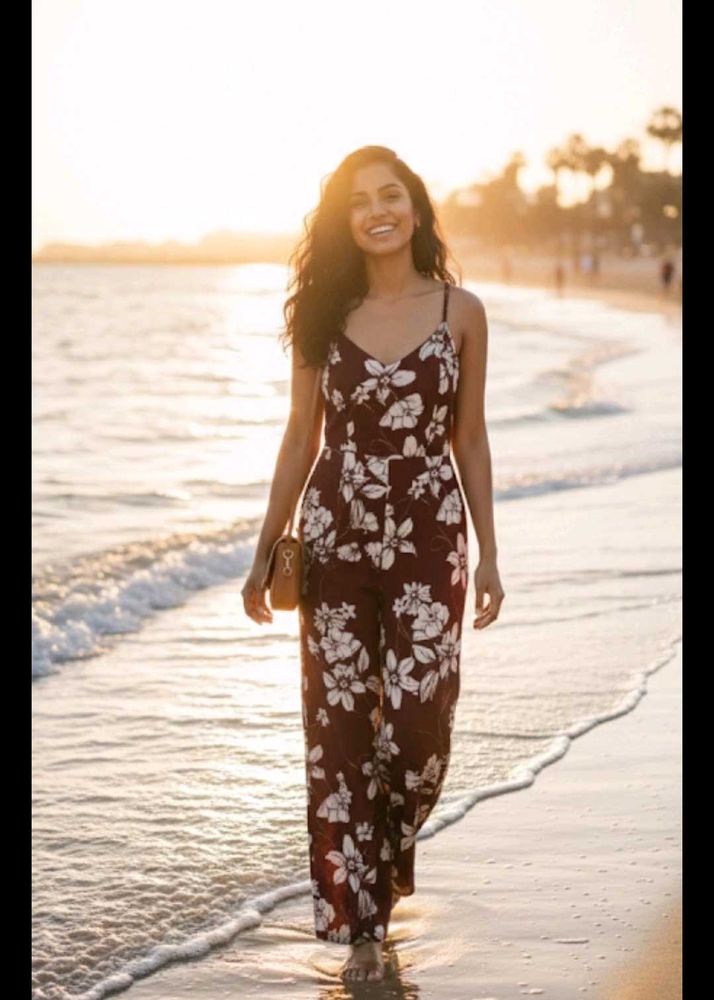 Floral Print Jumpsuit