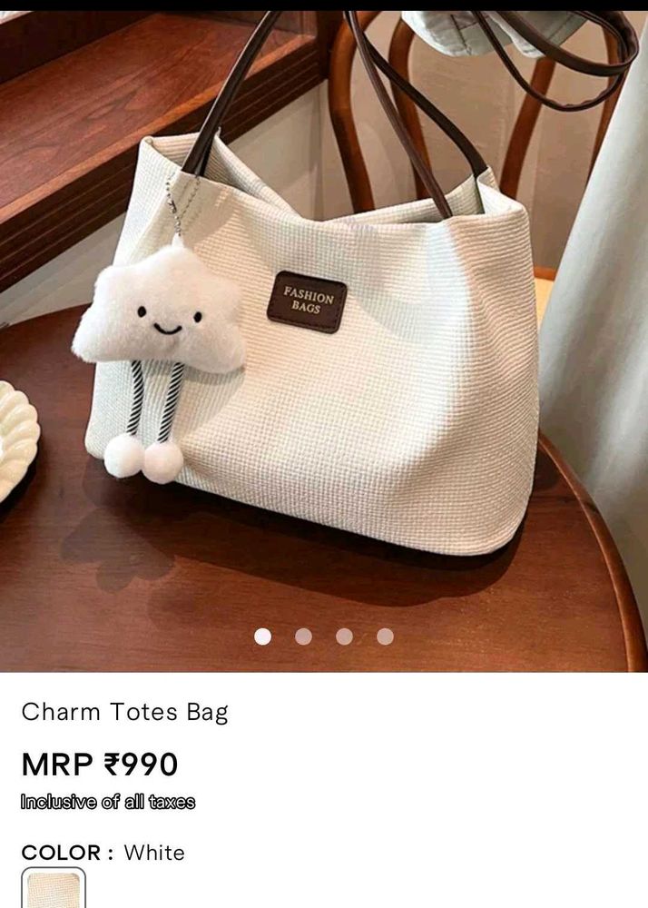 Cute Cloud Charm Tote Bag