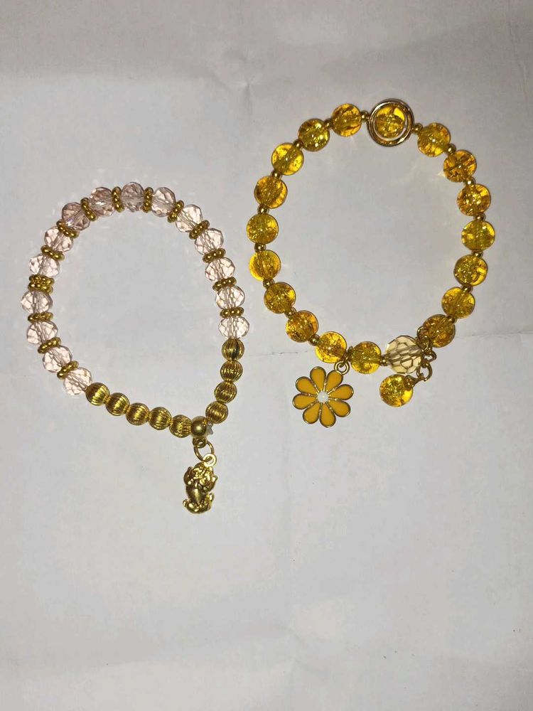 Beaded Charm Bracelet Set