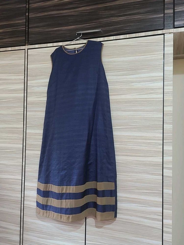 Classic Blue Midi Dress