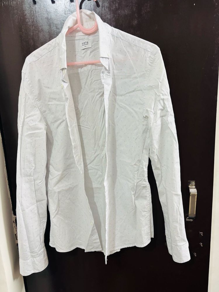 Celio Dotted Pattern Shirt