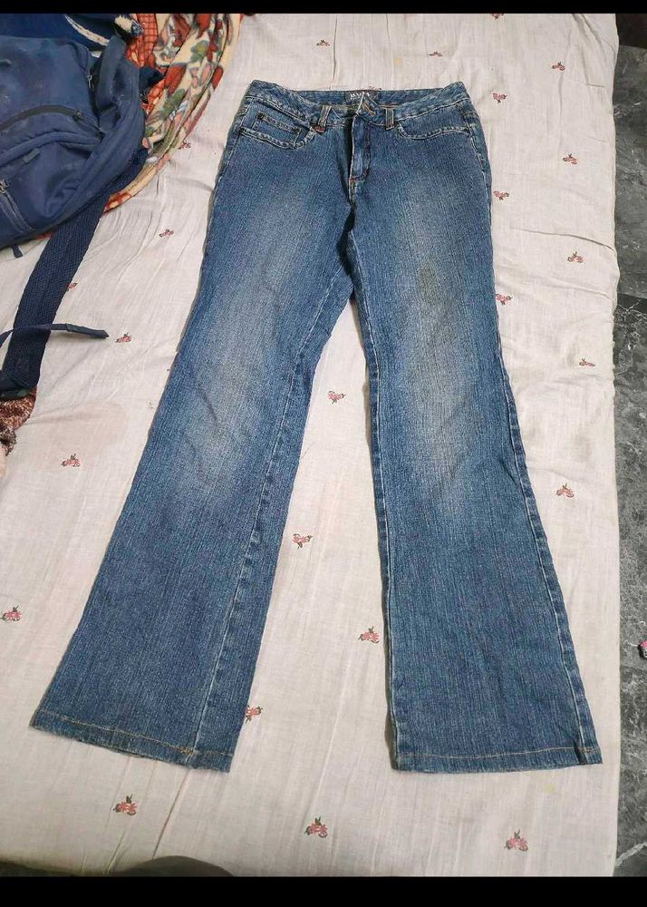 Women's Blue Flared Jeans