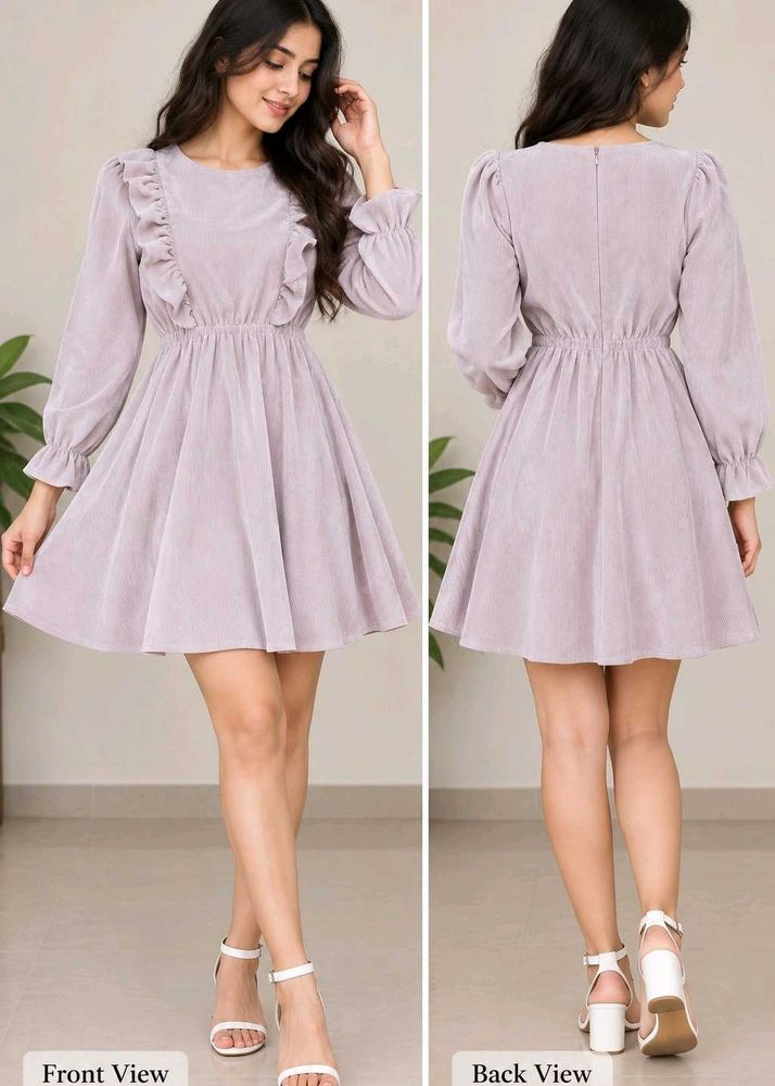 Chic Ruffled Sleeve Mini Dress