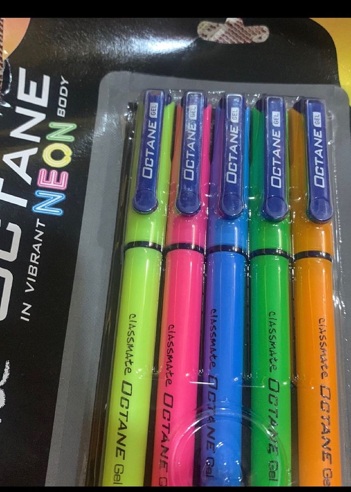 Gel 5 Pen Set For Kids and Office Uses