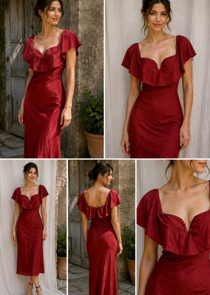 red wine mafia type bodycon