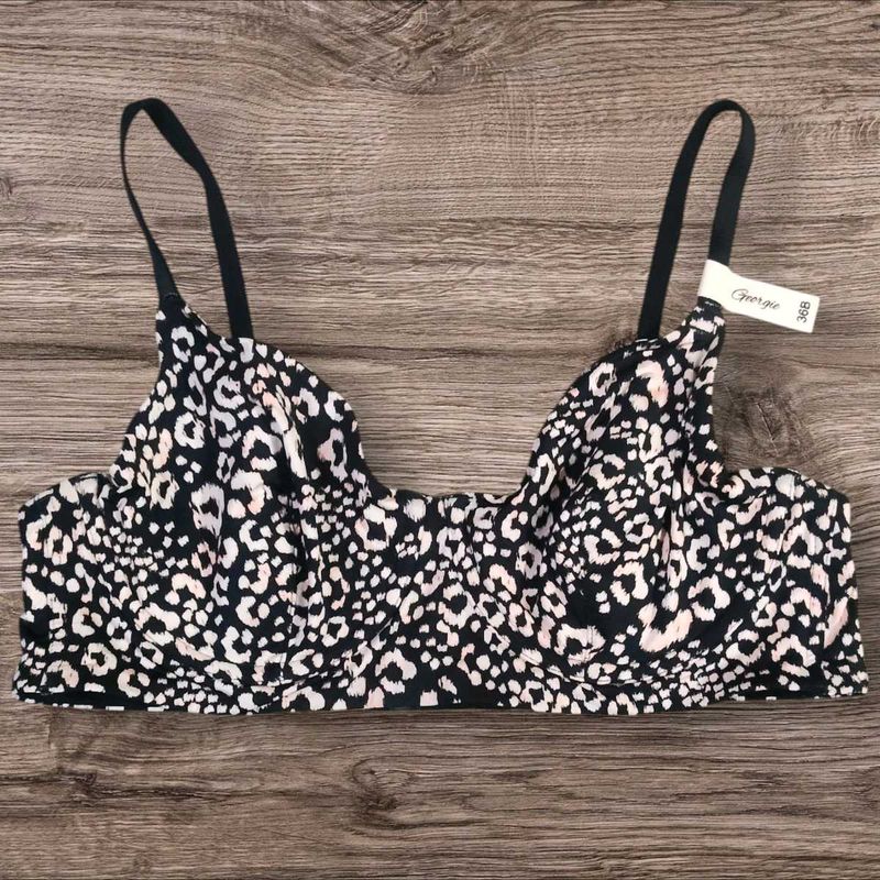 Stylish Leopard Print Underwired Bra